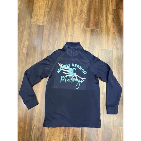 Mount Vernon Mustangs Men's Pullover. Polyester. Navy Blue. Sz M - Picture 8 of 16